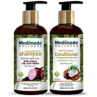                       Medimade Red Onion Shampoo and Coconut Milk Conditioner                                              