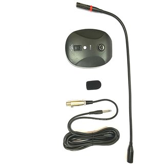 VT Audio Flexible Gooseneck Microphone/Conference room Mic/Podium Mic/Meeting Room Mic - Inbuilt Attention Bell, Mic on/