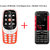 Combo Of Refurbished Nokia 3310 Warm Red + Nokia 5310 Xpressmusic Red Mobile Phone