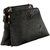 JL Collections Womens Leather Grey Shoulder Bag