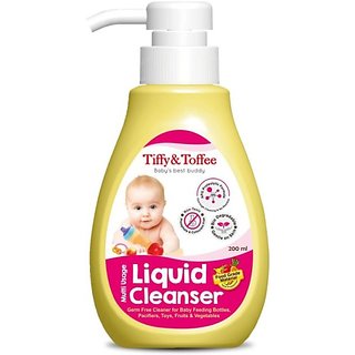 Tiffy & Toffee Food Grade Baby Liquid Cleanser for Feeding Bottles, Accessories, Fruits & Vegetables  500 mL 0-4 Years