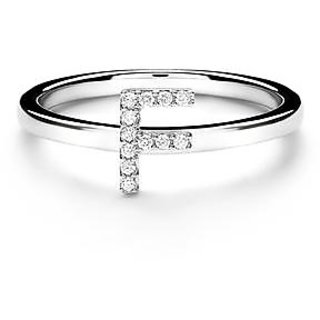                       Stylish Alphabet Silver american diamond ring  For girls and women by Jaipur Gemstone                                              