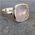 rose quartz original & lab certified 8.5 ratti Silver Ring for astrological purpose by RATAN BAZAAR