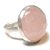 Natural rose quartz 9 Carat silver Ring  by RATAN BAZAAR