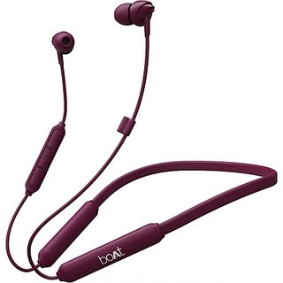 boAt 100 Wireless Bluetooth Headset Maroon In the Ear