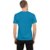CLOTHINKHUB Blue Solid Round Neck Sports Jersey for Men