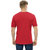 CLOTHINKHUB Men Red Solid Round Neck Sports Jersey T-Shirt