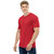 CLOTHINKHUB Men Red Solid Round Neck Sports Jersey T-Shirt