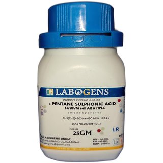                       1-PENTANE SULPHONIC ACID SODIUM salt AR  HPLC (monohydrate) 25gm                                              