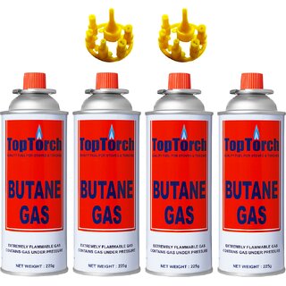Top Torch Butane can (4 Pc)