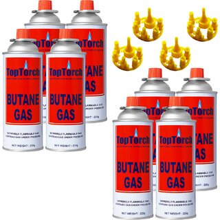 Top Torch Butane Cans  (8 Pc)