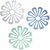 Alciono Silicon Trivets Mat Pack of 7 Drink Coasters Silicone Pot Mat Hot Pot Holders Flower Shaped Hollow Heat-resista