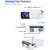 New Home Cinema LED Projector 1080p HD- Wifi, HDMI,VGA,AV IN,USB, Miracast/Airplay- T5 UC46 Mini Theater Portable