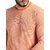 UrGear Mens Orange Full Sleeve Round Neck Stripes T-Shirt