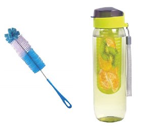 H'ENT Combo of  DETOX BOTTLE WITH Bottle Cleaning Brush