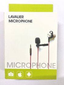 Microphone Professional Noise Cancelling Lavalier Mic - 3.5mm Jack / 3m Cord, 360Omni Directional, Collar/Tie Clip, Yo