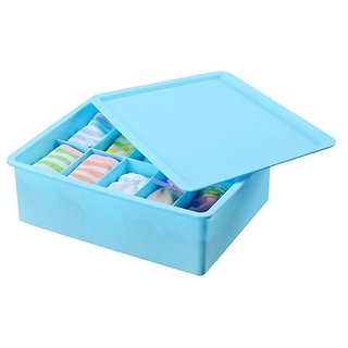 H'ENT 15 grid Plastic Organizer Box with Lid