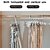 H'ENT 5 In 1 Portable Multi-function Stainless Steel Pants Hanger Drying Rack Magic Belt Storage Rack