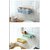 H'ENT Plastic Hanging Toilet Bathroom Desktop Wall Mount No Driling Required (Multicolor)