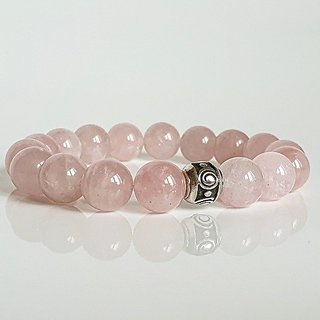                       Rose quartz Stone Bracelet by CEYLONMINE For Astrological Purpose                                              