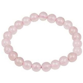                       Rose quartz Bracelet Natural Stone Bracelet by CEYLONMINE                                              
