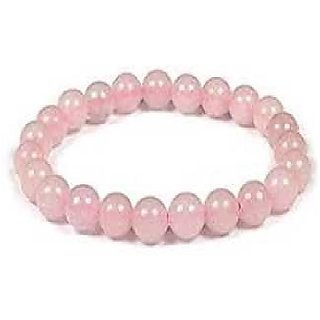                       Rose quartz Bracelet for Men & Women by CEYLONMINE                                              