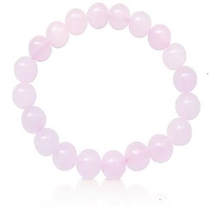                      Stone Rose quartz Bracelet for unisex by CEYLONMINE                                              