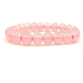                       Rose quartz Bracelet for Men & Women by CEYLONMINE                                              