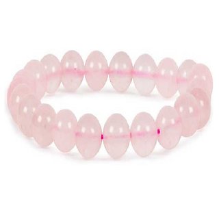                       Stone Rose quartz Bracelet for unisex by CEYLONMINE                                              