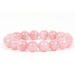                       Stone 100 Natural Rose quartz Bracelet by CEYLONMINE                                              