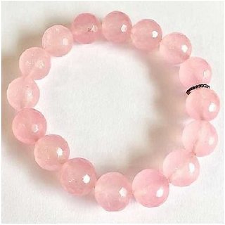                       Rose quartz Bracelet for unisex by CEYLONMINE                                              