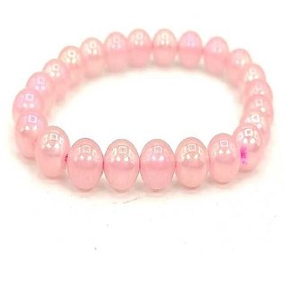                       Rose quartz Bracelet for Men & Women by CEYLONMINE                                              