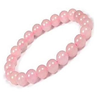                       Rose quartz original & lab certified  Bracelet for astrological purpose by CEYLONMINE                                              