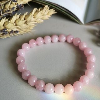                       Rose quartz Bracelet for unisex by CEYLONMINE                                              