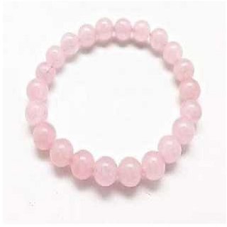                       natural Rose quartz Stone  Bracelet for unisex by CEYLONMINE                                              