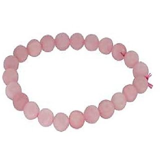                       100 Natural Rose quartz Bracelet by CEYLONMINE                                              