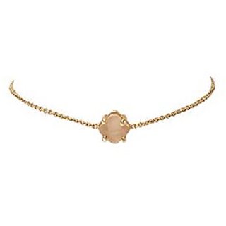                       Lab Certified Stone 100% Original Rose quartz gold plated Bracelet for unisex by CEYLONMINE                                              