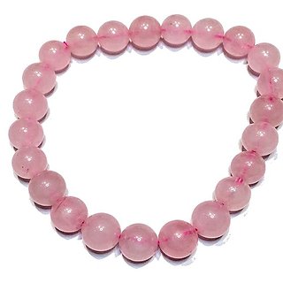                       natural Rose quartz Stone Bracelet for unisex by CEYLONMINE                                              