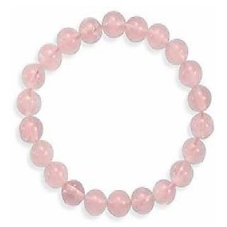                       Rose quartz Bracelet  for Mens & Women by CEYLONMINE                                              