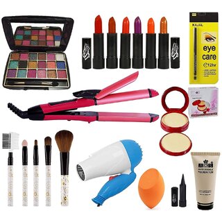                       All In One Makeup Kit Combo For Women-03653 (10 Items in the set)                                              