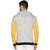 UrGear Mens Multicolor Block Long Sleeve Hooded Neck Full Open Zip Sweat Shirt With Pocket