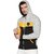 UrGear Mens Multicolor Block Long Sleeve Hooded Neck Full Open Zip Sweat Shirt With Pocket