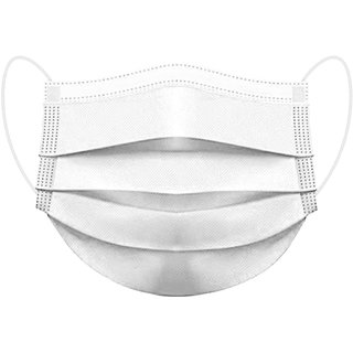 Disposable Face Masks, 3-Ply Anti Dust Breathable Earloop Face Mask, Comfortable Reusable Non-Woven Filter pack- 100