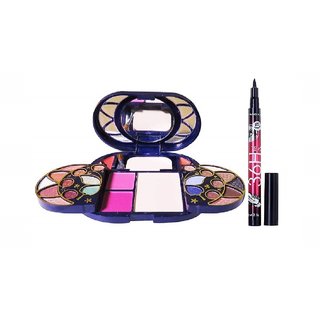                       ADS Make-Up Kit 22 Colour Eyeshadow with 3 Blusher 1 Compact 4 Lipcolour with Pen stick Eyeliner                                              