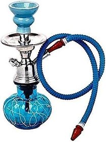 VIEW SHOPPERS 14 Inch Glass Hookah (Assorted colour)
