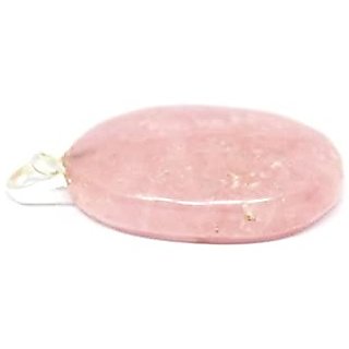                       100% Real 5.25 Ratti rose quartz Without chain gold plated Pendant by Jaipur Gemstone                                              
