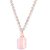 rose quartz Pendant 5 Carat Without chain Stone gold plated Pendant by Jaipur Gemstone