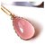 rose quartz  Pendant Without chain in 5.25 carat Gold Plated by Jaipur Gemstone