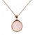 6 Ratti Gold Plated  rose quartz Without chain Pendant by  Jaipur Gemstone