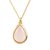 6 Carat  rose quartz Pendant with lab Report Gold Plated  rose quartz Without chain by Jaipur Gemstone